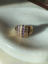 Load image into Gallery viewer, Purple Gold Vermeil Ring Size 9