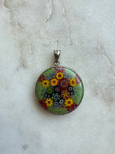 Load image into Gallery viewer, Flower Power Millefiori Sterling Silver Pendant