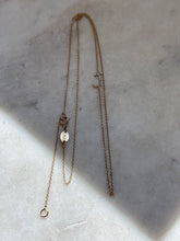 Load image into Gallery viewer, Vintage Diamond ‘J’ 14k Gold Necklace
