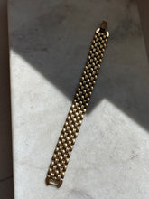 Load image into Gallery viewer, Gold Tone Panther Link Bracelet