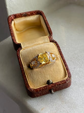 Load image into Gallery viewer, Yellow CZ Gold Vermeil Ring