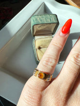 Load image into Gallery viewer, Lagos 18k Gold & Platinum Citrine Ring Size 5