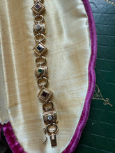 Load image into Gallery viewer, Gold Vermeil Multicolor Bracelet 7.5”