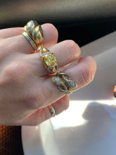 Load image into Gallery viewer, Yellow CZ Gold Vermeil Ring