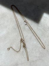 Load image into Gallery viewer, Vintage Diamond ‘J’ 14k Gold Necklace