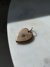 Load image into Gallery viewer, Antique Old Mine Cut Diamond 14k Gold Heart Locket