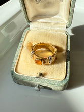 Load image into Gallery viewer, Lagos 18k Gold & Platinum Citrine Ring Size 5