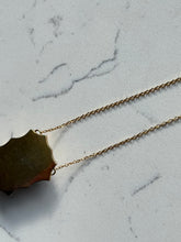 Load image into Gallery viewer, Art Deco Era Etched 14k Gold Turquoise Necklace