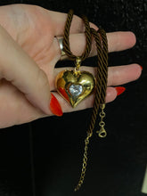 Load image into Gallery viewer, Milor Italy Tigers Eye Gold Vermeil Rope Necklace