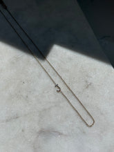 Load image into Gallery viewer, Vintage Diamond ‘J’ 14k Gold Necklace