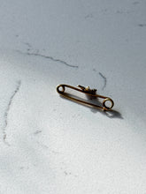 Load image into Gallery viewer, Antique Seed Pearl Safety Pin 14k Gold