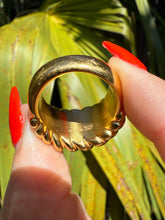 Load image into Gallery viewer, Milor Italy 14k Resin Ring Size 9.25