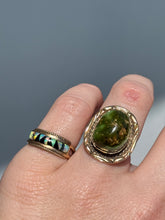 Load image into Gallery viewer, Vintage Southwestern 14k Gold Turquoise Ring Size 5.25