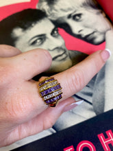 Load image into Gallery viewer, Purple Gold Vermeil Ring Size 9