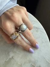 Load image into Gallery viewer, Silpada Mermaid Pearl Sterling Silver Ring Size 8