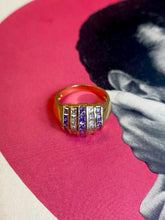 Load image into Gallery viewer, Purple Gold Vermeil Ring Size 9