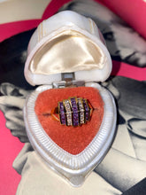 Load image into Gallery viewer, Purple Gold Vermeil Ring Size 9