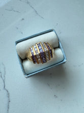 Load image into Gallery viewer, Purple Gold Vermeil Ring Size 9