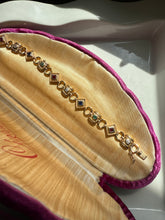 Load image into Gallery viewer, Gold Vermeil Multicolor Bracelet 7.5”