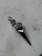 Load image into Gallery viewer, Charles Albert Sterling Silver Druzy Pendant