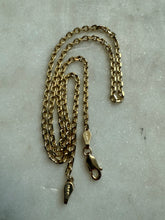 Load image into Gallery viewer, Solid 14k Yellow Gold Biker Link Chain 16”
