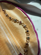 Load image into Gallery viewer, Gold Vermeil Multicolor Bracelet 7.5”