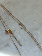 Load image into Gallery viewer, Vintage Diamond ‘J’ 14k Gold Necklace