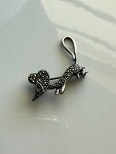 Load image into Gallery viewer, Marcasite Sterling Silver Mouse Brooch