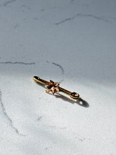 Load image into Gallery viewer, Antique Seed Pearl Safety Pin 14k Gold