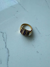 Load image into Gallery viewer, Purple Gold Vermeil Ring Size 9