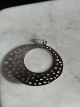 Load image into Gallery viewer, Vintage Modernist Sterling Silver Circle Pendant