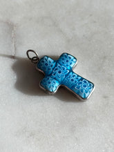 Load image into Gallery viewer, Millefiori Sterling Silver Cross
