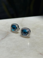 Load image into Gallery viewer, David Yurman Sterling & 14k Post Back Earrings