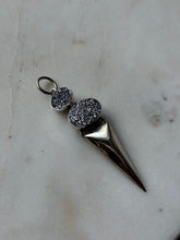 Load image into Gallery viewer, Charles Albert Sterling Silver Druzy Pendant