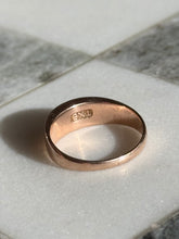 Load image into Gallery viewer, Garnet Starburst 10k Gold Trilogy Ring