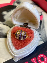 Load image into Gallery viewer, Purple Gold Vermeil Ring Size 9