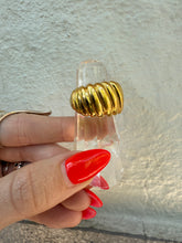 Load image into Gallery viewer, Milor Italy 14k Resin Ring Size 9.25