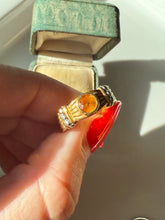 Load image into Gallery viewer, Lagos 18k Gold & Platinum Citrine Ring Size 5