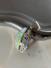 Load image into Gallery viewer, Vintage Opal Sterling Silver Pendant