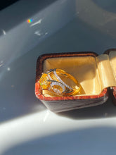 Load image into Gallery viewer, Yellow CZ Gold Vermeil Ring