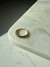 Load image into Gallery viewer, Vintage 14k Yellow Gold Natural Diamond Flush Set Band Size 9