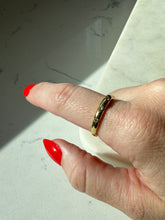 Load image into Gallery viewer, Vintage 14k Yellow Gold Natural Diamond Flush Set Band Size 9