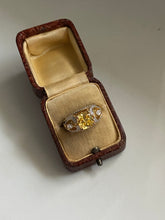 Load image into Gallery viewer, Yellow CZ Gold Vermeil Ring