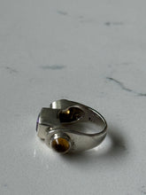 Load image into Gallery viewer, Vintage Amethyst & Citrine Sterling Ring Size 5