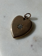 Load image into Gallery viewer, Antique Old Mine Cut Diamond 14k Gold Heart Locket