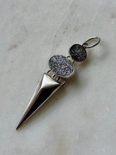 Load image into Gallery viewer, Charles Albert Sterling Silver Druzy Pendant