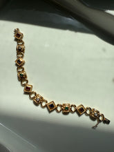Load image into Gallery viewer, Gold Vermeil Multicolor Bracelet 7.5”