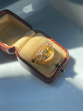 Load image into Gallery viewer, Yellow CZ Gold Vermeil Ring