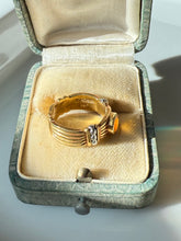 Load image into Gallery viewer, Lagos 18k Gold & Platinum Citrine Ring Size 5