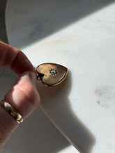 Load image into Gallery viewer, Antique Old Mine Cut Diamond 14k Gold Heart Locket